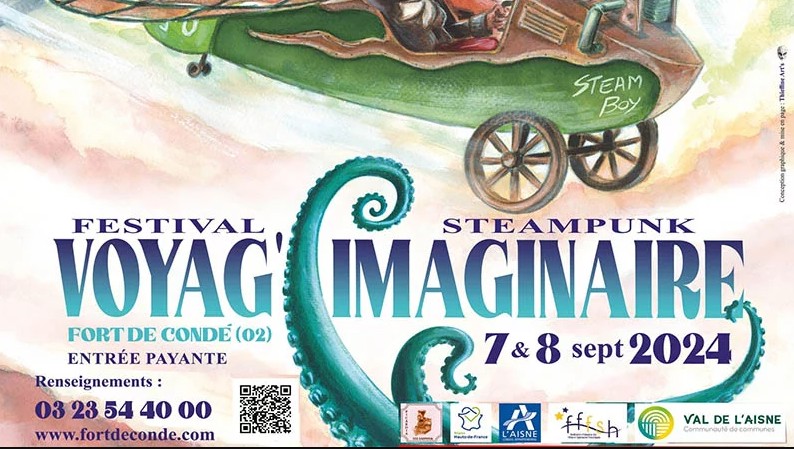 Rendez-vous ce week-end à Voyag'imaginaire, un festival Steampunk près de Soisson.
